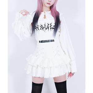 はうるず リボンまみれ☆まじベリコラボZIPパーカー ピンク 平成