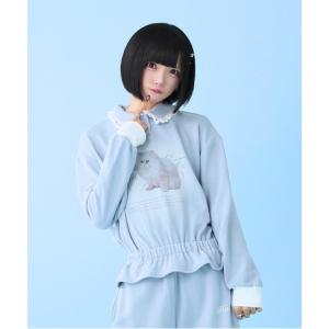 Hauls スカート ハウスダストコラボ レースアップフリルミニスカート