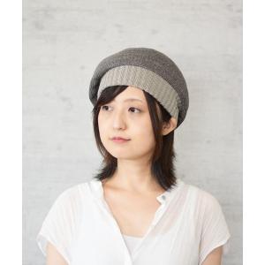 帽子 ベレー帽 Glee 　リネンブレード　ワッチベレー レディース