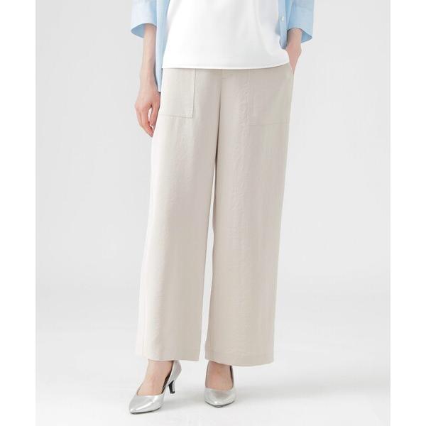 パンツ 「ウォッシャブル」エコダルサテン レディース