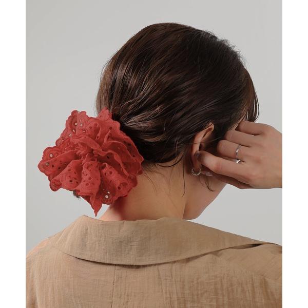 シュシュ コットンレース シュシュ ヘアゴム