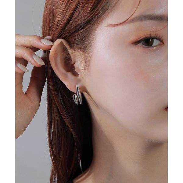 ピアス シャープメタルモチーフ ピアス レディース