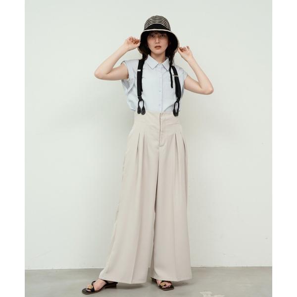 スラックス パンツ High Waist Suspender Pants / ハイウエストサスペンダ...