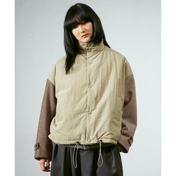ブルゾン アウター エイジングRIPクロスパデッド切替JK メンズ レディース
