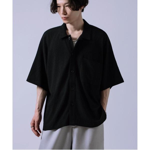 シャツ 半袖 プリーツ 半袖シャツ メンズ レディース