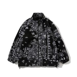 ブルゾン アウター ペイズリー柄ボアジャケット(NEZ) レディース メンズ