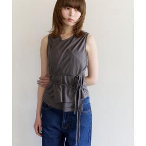 tシャツ cachecoeur  ribbon tops/カシュクールトップス レディース