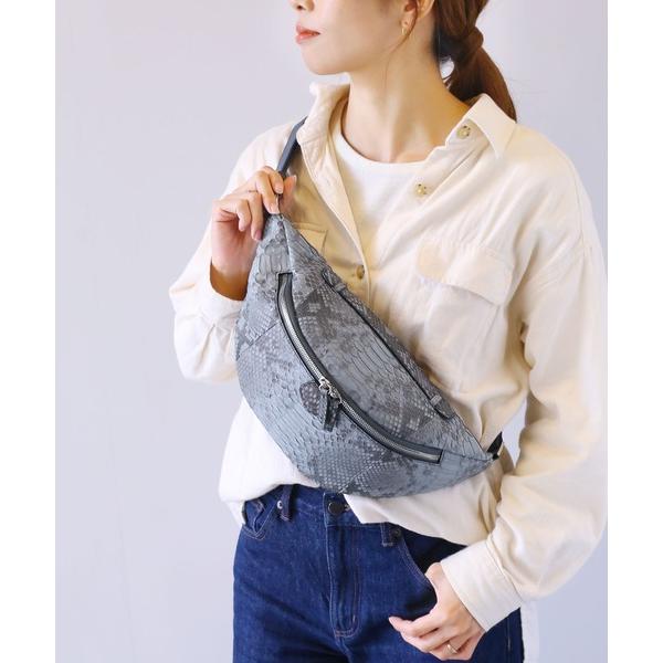 ショルダーバッグ バッグ ダイヤモンドパイソンレザー ボディバッグ 肩掛け 斜め掛け(0600182...