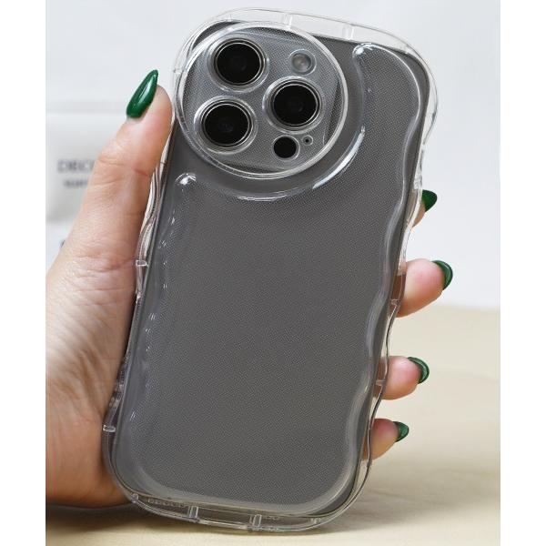 スマホケース Wave Clear iPhone Case 15 16 Plus Pro ProMa...