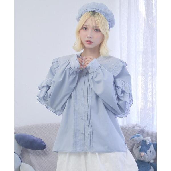 ブラウス シャツ Whinny/ぷあぷあ綿雲もぐもぐブラウス レディース