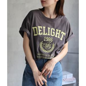 tシャツ 半袖 「選べるデザイン」部分刺繍ロゴTシャツ/箔プリント レディース