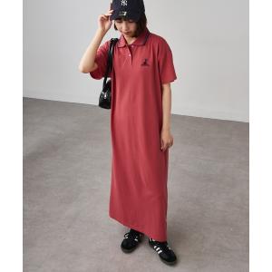 ワンピース 「CAPTAIN STAG」8051470 衿ライン鹿の子ワンポイントワンピース