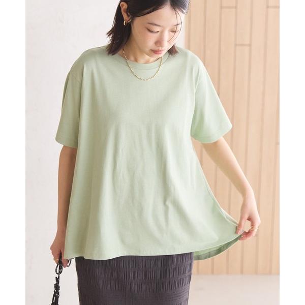 tシャツ 接触冷感バックフレア半袖プルオーバー レディース