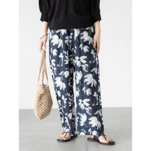 パンツ 綿麻柄アソートパンツ レディース
