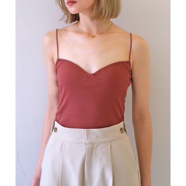 キャミソール 「AKTE × AMPHI」ポートレートネックブラトップ