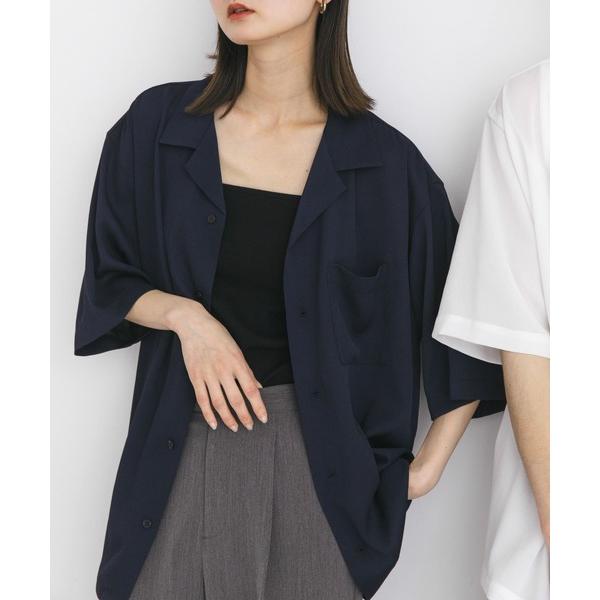 シャツ 「ユニセックス」シアーヨウリュウオープンカラーシャツ メンズ