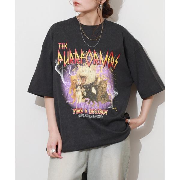 tシャツ ヴィンテージ風 ワイドシルエットTシャツ メンズ レディース