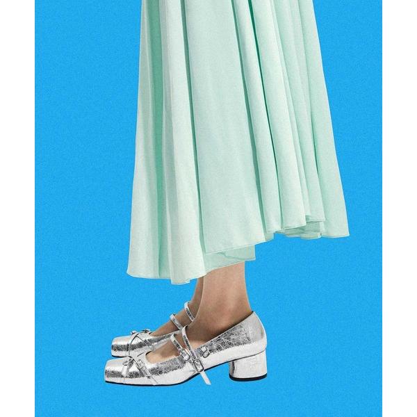 パンプス ダブルストラップ メリージェーンパンプス