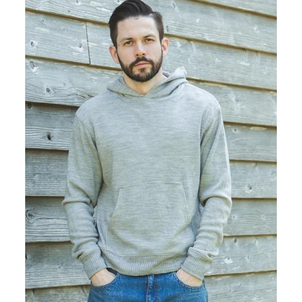パーカー BULKY SMOOTH KNIT / KANGAROO POCKET HOODY メンズ...