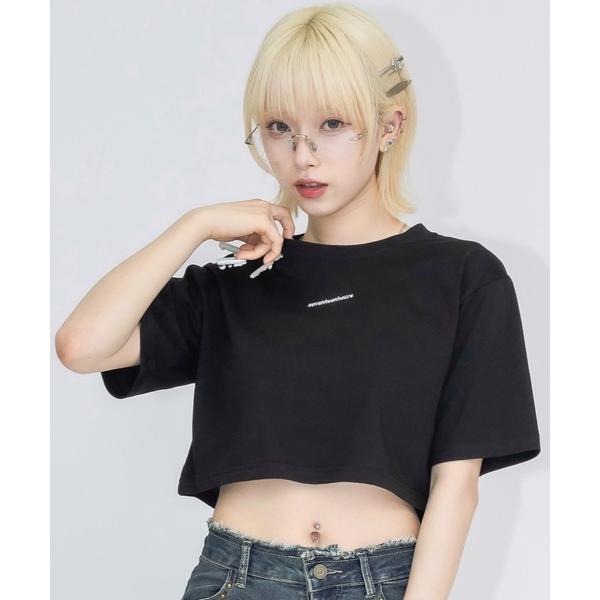 tシャツ ロゴ刺繍ちびT レディース