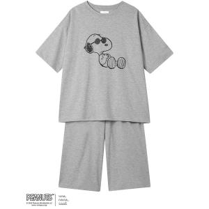 パジャマ ルームウェア 「綿混」やわらか天竺パジャマ PEANUTS × une nana cool レディース
