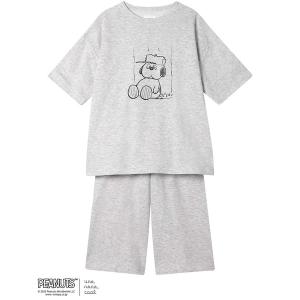 パジャマ ルームウェア 「綿混」リヨセルハイゲージウラケパジャマ PEANUTS × une nana cool レディース