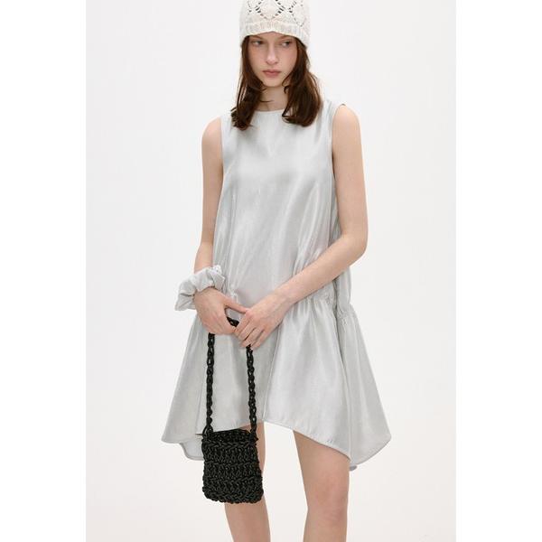 ワンピース シュシュ付き アシンメトリー サテンミニワンピース FX25L120「Fano Stud...