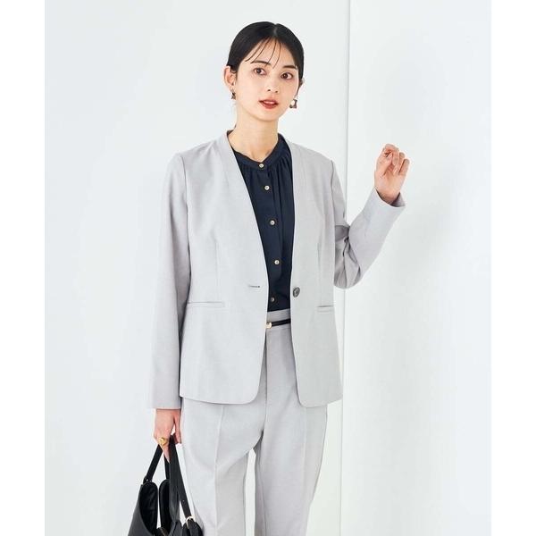 ジャケット ノーカラージャケット 「洗える/イージーケア/UVカット/接触冷感/吸水速乾」サマースト...