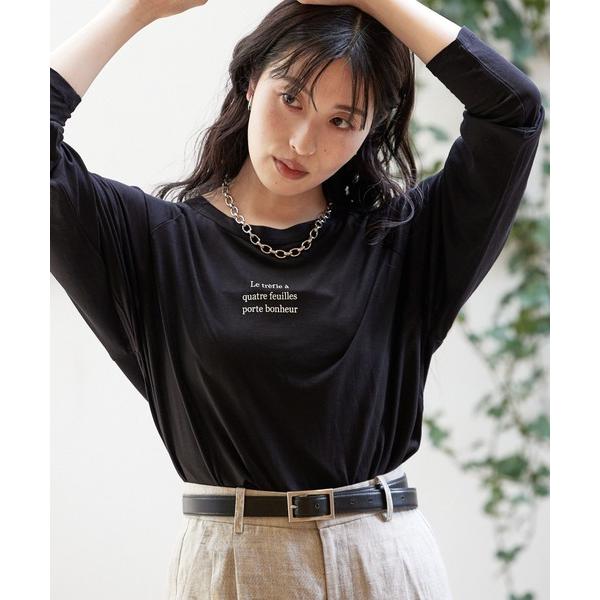 tシャツ シアーロゴロンT/春服/夏服/レイヤード/カジュアル レディース