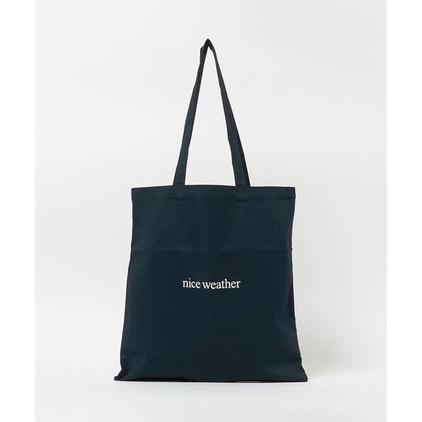 トートバッグ 「NICE WEATHER」ロゴ トートバッグ メンズ レディース