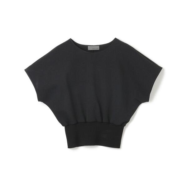 tシャツ ダブルフェイスジャージ ドルマンスリーブリブトップス レディース