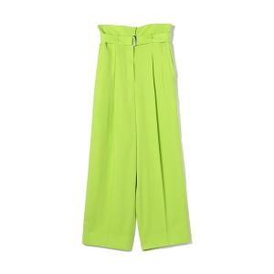 パンツ セルロースツイル ハイウエストテーパードパンツ レディース