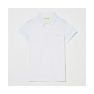 ポロシャツ ポロ 「VIVA HEART/GOLF」ハート刺繍カノコ半袖ポロ レディース