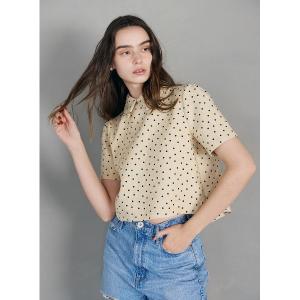 ブラウス シャツ 2WAYカラードットブラウス レディース