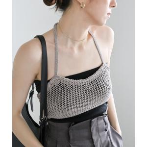 ベスト ジレ メッシュニットブラビスチェ レディースの商品画像