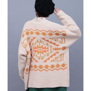 CABaN（キャバン） ニット セーター コットンストライプ ポロハーフ