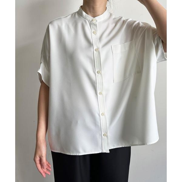 ブラウス シャツ SF:denicher  デニシェ Reflaxポリエステルリノン ドルマン シャ...