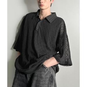 TOGA VIRILIS ブラック 半袖シャツ VIRILIS Tシャツ 半袖 スタッズ クルーネック ロゴ プリント 44