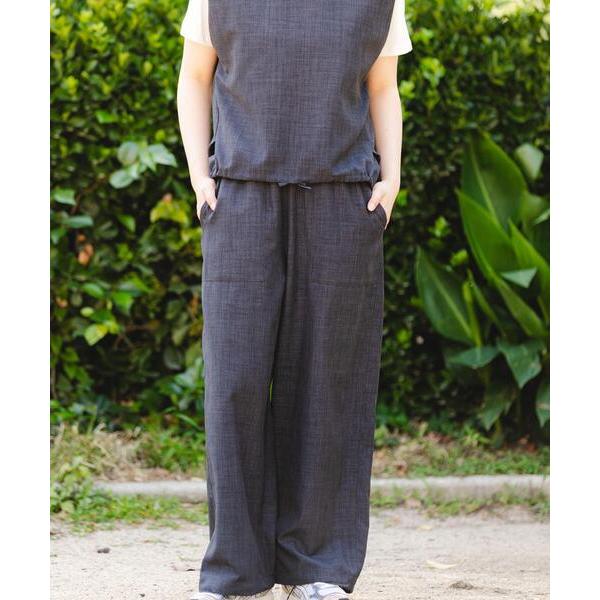 パンツ 「UR TECH DRYLUXE」「吸水速乾/UVカット」ハイツイストイージートラウザー レ...