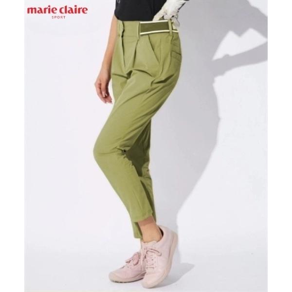パンツ marie claire sport マルチストレッチマットテーパードパンツ（はっ水） レデ...
