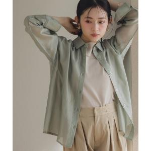 CINOH（チノ） ブラウス シャツ 「CINOH/チノ」別注 SHEER HALF SLEEVE