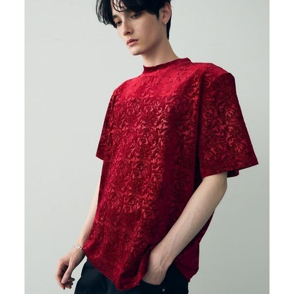 tシャツ velvet like power shoulder T-shirt / ベルベットライク...
