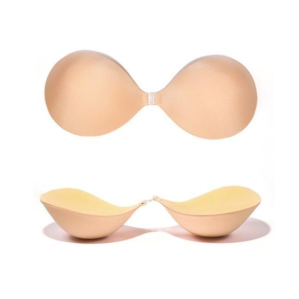 ブラジャー 4倍盛りシリコンブラ 洗える極厚粘着ブラ