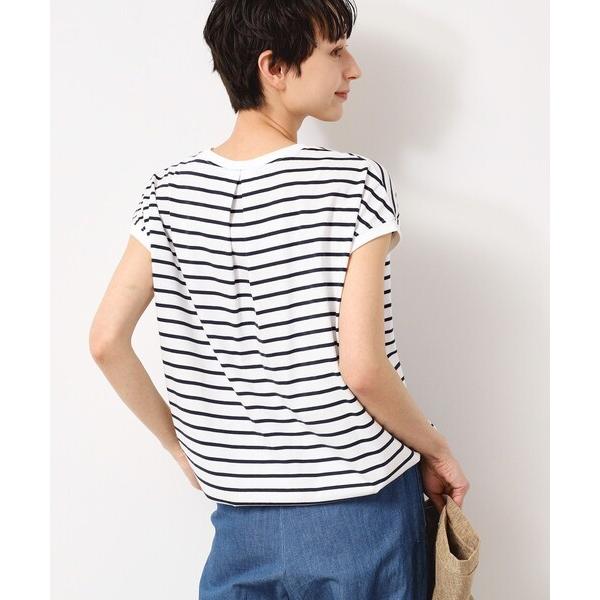 tシャツ 「洗える・UV」ドローコード付きフレンチスリーブカットソー レディース