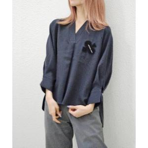 ブラウス シャツ クローバータックブラウス レディース