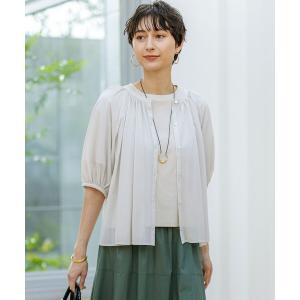 23区（ニジュウサンク） tシャツ 「汗じみ防止加工」スカーフプリント