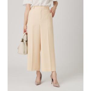 パンツ 「洗える／日本製」センタープレス入ワイドパンツ レディース