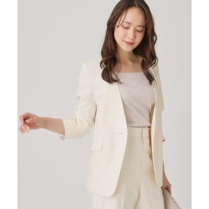 ジャケット ノーカラージャケット 「洗える／日本製」ノーカラージャケット レディース