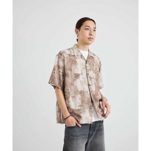 シャツ City Ambient Products: オープンカラー ウォール プリント シャツ メ...