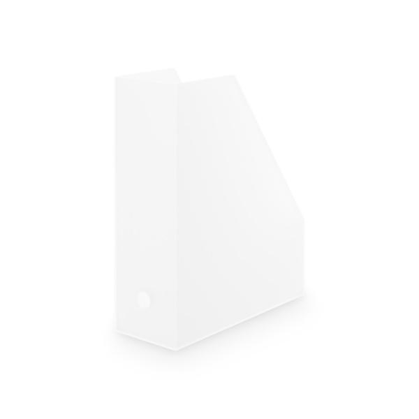 収納 ポリプロピレンスタンドファイルボックス・Ａ４用　約幅１０×奥行２７．６×高さ３１．８ｃｍ／クリ...